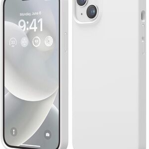 White and black Smartphone cases with tempered glass screen protector kit